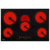 vidaXL Keramikhella með 5 Brennurum Snertiborð 90 cm 8500 W