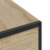 vidaXL Noat&ouml;flu sk&aacute;pur Sonoma Eik 40 x 27 x 76 cm Samsettur vi&eth;ur
