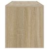 vidaXL Sjónvarpsskápur með LED Ljósum Sonoma Eik 120x35x40 cm