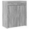vidaXL Skenkur Gr&aacute;r Sonoma Eik 80x42,5x93 cm Samsettur Vi&eth;ur