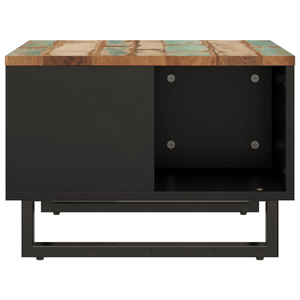 vidaXL Sófaborð 60x50x35 cm Gegnheill Endurnýttur Viður