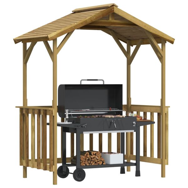 vidaXL Grillskáli 163,5x93x210 cm Gagnvarin Fura