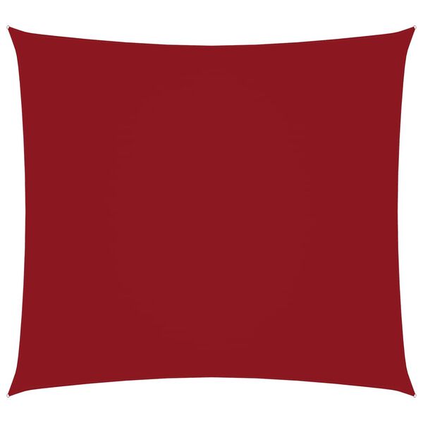 vidaXL S&oacute;lskyggni S&oacute;lsegl Oxford D&uacute;kur Ferhyrnt 4,5x4,5 m Rautt