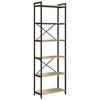 vidaXL Hilla Sonoma Eik 60 x 30 x 189,5 cm Samsettur vi&eth;ur