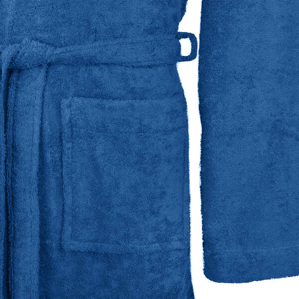 vidaXL Ba&eth;sloppur KINN Bl&aacute;r L cotton