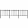 vidaXL Gar&eth;gir&eth;ing me&eth; spj&oacute;ttoppi &uacute;r st&aacute;li 537x120 cm sv&ouml;rt