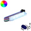 vidaXL LED strimill 2 pcs Svart og fj&ouml;lbreytt litir 1745 mm
