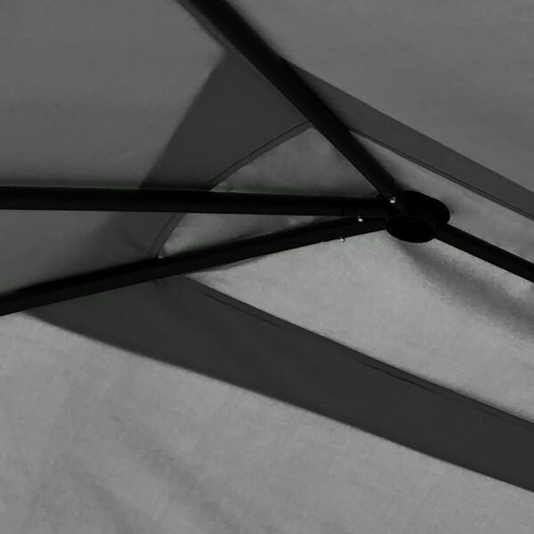 vidaXL Garðtjald 3x4x2,6 m Reykgrátt 160 g/m²