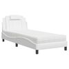 vidaXL R&uacute;m Viana me&eth; D&yacute;nu Hv&iacute;tt 90x190 cm Gervile&eth;ur