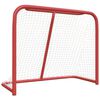 vidaXL &Iacute;shokk&iacute;mark Rautt og Hv&iacute;tt 183x71x122 cm P&oacute;l&yacute;ester