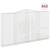 vidaXL Bogadreginn Grj&oacute;tkassi 15 stk. 400x30x220/240 cm Sinkh&uacute;&eth;a&eth; J&aacute;rn