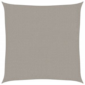 vidaXL S&oacute;lskyggni Segl 160 g/m&sup2; Ferningslaga Lj&oacute;sgr&aacute;tt 3,6x3,6 m HDPE