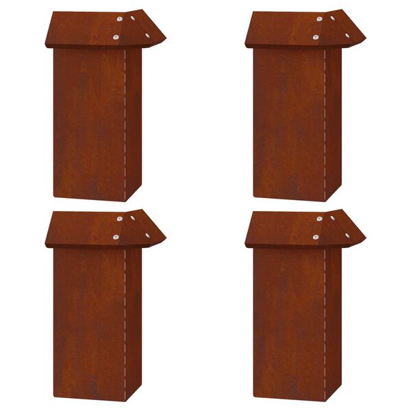 vidaXL Sniglagir&eth;ingar 8 pcs Rusty Ve&eth;ra&eth; st&aacute;l