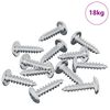 vidaXL Skr&uacute;fa 13636 pcs Silfur M4 x 16 mm St&aacute;l