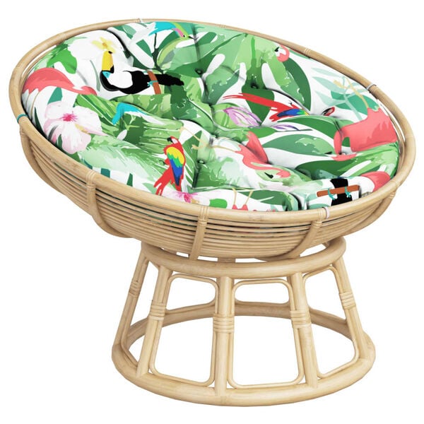 vidaXL Kringl&oacute;tt Sessa Marglita&eth;ur &Oslash; 100 x11 cm Oxfordefni