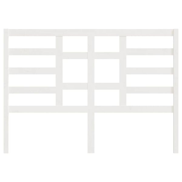 vidaXL H&ouml;f&eth;agafl fyrir R&uacute;m Hv&iacute;tur 126x4x104 cm Gegnheil Fura