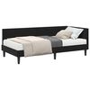 vidaXL Hornar&uacute;m rammi me&eth; d&yacute;nu Anna&eth; 2 pcs Svartur Flauel