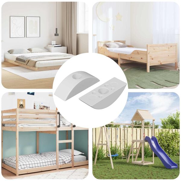 vidaXL H&aacute;lfm&aacute;navaskav&ouml;rn 2 pcs Hv&iacute;t M6 P&oacute;l&yacute;pr&oacute;p&yacute;len