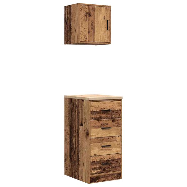 vidaXL B&iacute;lsk&uacute;rssk&aacute;par 2 stk. Gamall vi&eth;ur Samsettur Vi&eth;ur