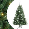 vidaXL Gervi hengdu j&oacute;latr&eacute; me&eth; 150 LED Gr&aelig;nn 150 cm PVC og m&aacute;lmur