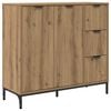 vidaXL Vi&eth;beinteyfla Artisan Eik 89,5 x 33 x 82 cm Samsettur vi&eth;ur