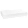 vidaXL Sofandi koddi Einlita Hv&iacute;tt 80 x 40 x 12,5 cm Minnisskum