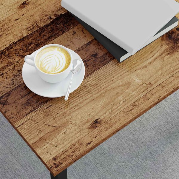 vidaXL S&oacute;fabor&eth; Gamalt timbur 60 x 30 x 36 cm Samsettur vi&eth;ur