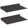 vidaXL Flj&oacute;tandi skrifbor&eth; 2 pcs Svart 30 x 17,5 x 2,5 cm St&aacute;l
