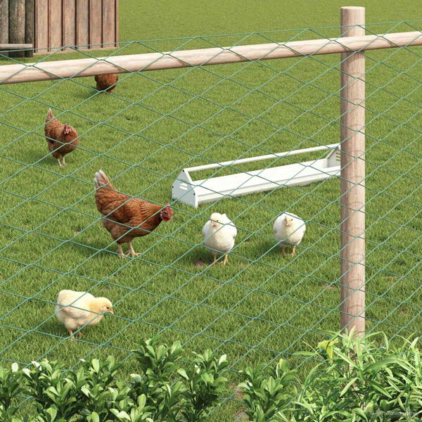 vidaXL Ke&eth;jugir&eth;ing Gr&aelig;nn 2 x 10 m St&aacute;l