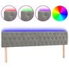 vidaXL LED H&ouml;f&eth;agafl 200x7x78/88 cm Lj&oacute;sgr&aacute;tt Flauel