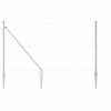 vidaXL Gir&eth;ingarp&oacute;stur Silfur 50 x 1,2 m (50 mm net) St&aacute;l