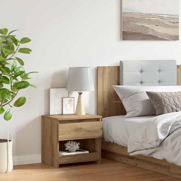 vidaXL N&aacute;ttbor&eth; Listamannseik 40x30x39 cm Samsettur Vi&eth;ur