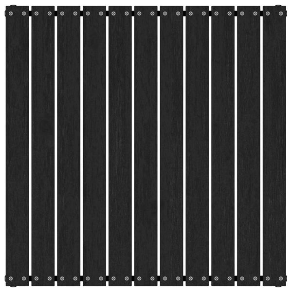 vidaXL Fótskemill í Garðinn með Sessu Svartur Gegnheil Fura