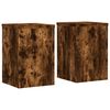 vidaXL Pl&ouml;ntustandar 2 stk Reyklitu&eth; Eik 20x20x30 cm Samsettur Vi&eth;ur