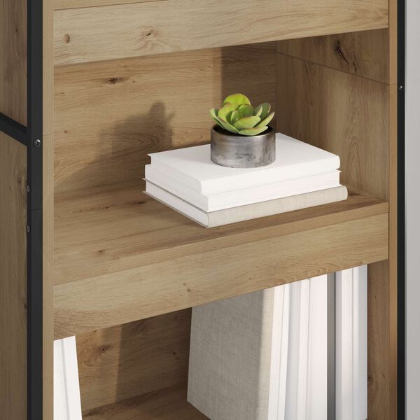 vidaXL B&oacute;kask&aacute;pur 2 pcs Listama&eth;ur Eik 80 x 30 x 155 cm