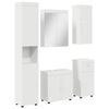 vidaXL Ba&eth;herbergismublasett TULUM 5 pcs Hv&iacute;tt 60 x 34 x 63 cm