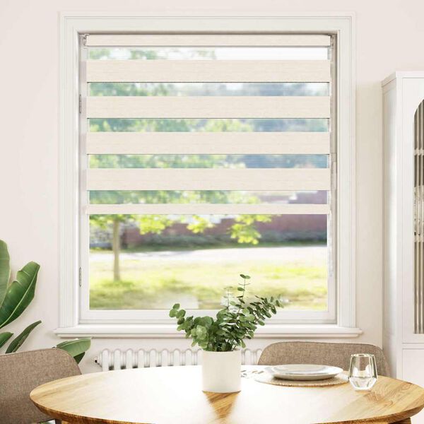 vidaXL Zebra Gard&iacute;na 115x150 cm Efni Breidd 110,9 cm P&oacute;l&yacute;ester