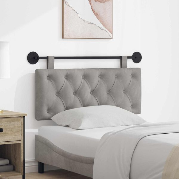 vidaXL Hengisk&aacute;li Vegghengt Lj&oacute;sgr&aacute;r 110 x 55 x 7 cm Flauel