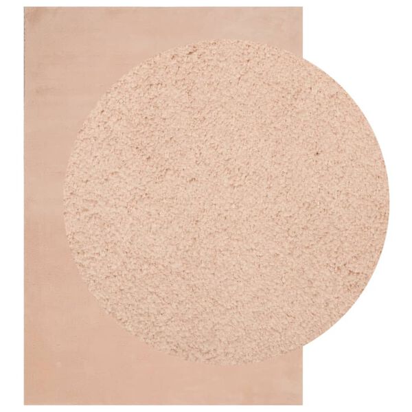 vidaXL Motta HUARTE Stutt Flos og &THORN;voanleg Ro&eth;i 160x230 cm