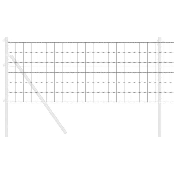 vidaXL Evr&oacute;psk gir&eth;ing Gr&aacute;r 0.8 x 10 m PVC-h&uacute;&eth;a&eth;ur j&aacute;rn