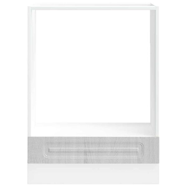 vidaXL Ofnsk&aacute;pur Kalmar Gr&aacute;r Sonoma Eik Samsettur Vi&eth;ur