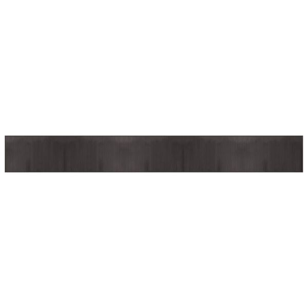 vidaXL Motta Ferhyrnd Dökkbrún 60x500 cm Bambus