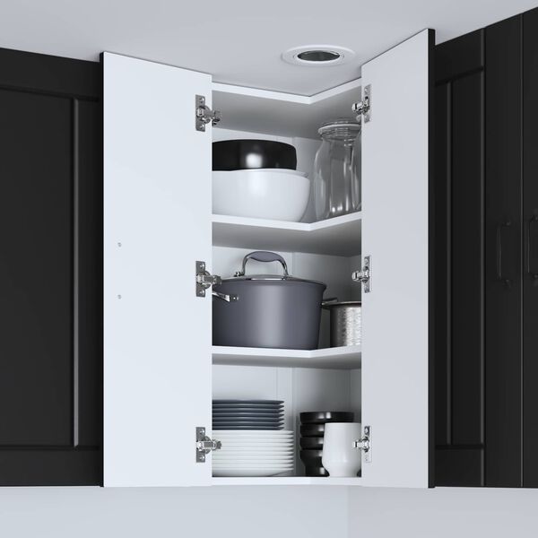 vidaXL Eldh&uacute;s sk&aacute;pur Svartur 57 x 57 x 80 cm Samsettur vi&eth;ur