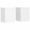 vidaXL Pl&ouml;ntustandar 2 stk Hv&iacute;tir 15x15x20 cm Samsettur Vi&eth;ur