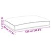 vidaXL Brettpúði fyrir sæti Kóngablár 120 x 80 x 12 cm Oxford efni