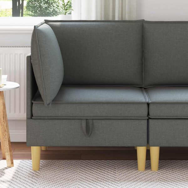 vidaXL Geymslup&uacute;&eth;i D&ouml;kk gr&aacute; Heildarv&iacute;ddir: 70 x 70 x 82 cm (B x D x H)