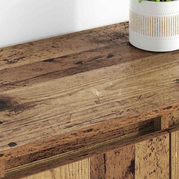 vidaXL Hli&eth;arbor&eth; 2 pcs Gamall vi&eth;ur 60 x 35 x 70 cm Samsettur vi&eth;ur