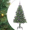 vidaXL J&oacute;latr&eacute; me&eth; 300 LED me&eth; standi Gr&aelig;nn 210 cm PVC