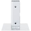 vidaXL Staðabotnar Ferkantaðir 4 stk 51x51 mm Galvaniseruðu Stál