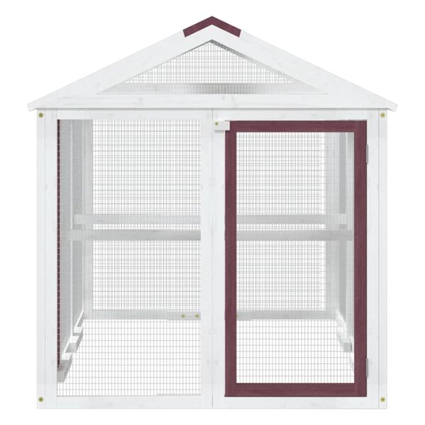 vidaXL Hlaupab&uacute;r Mokkabr&uacute;nt 141x94x104 cm Gegnheill Furuvi&eth;ur